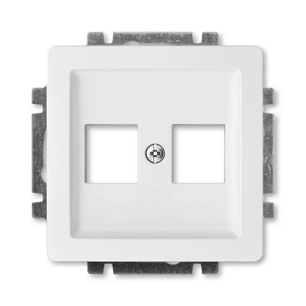 5014G-A02018 B1 Kryt zásuvky komunikační přímé (2x), s kovovým upevňovacím třmenem Originální